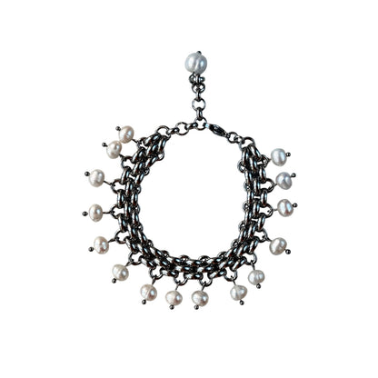 Bracelet With White Pearls