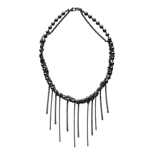 Silver Pearl Rain Necklace