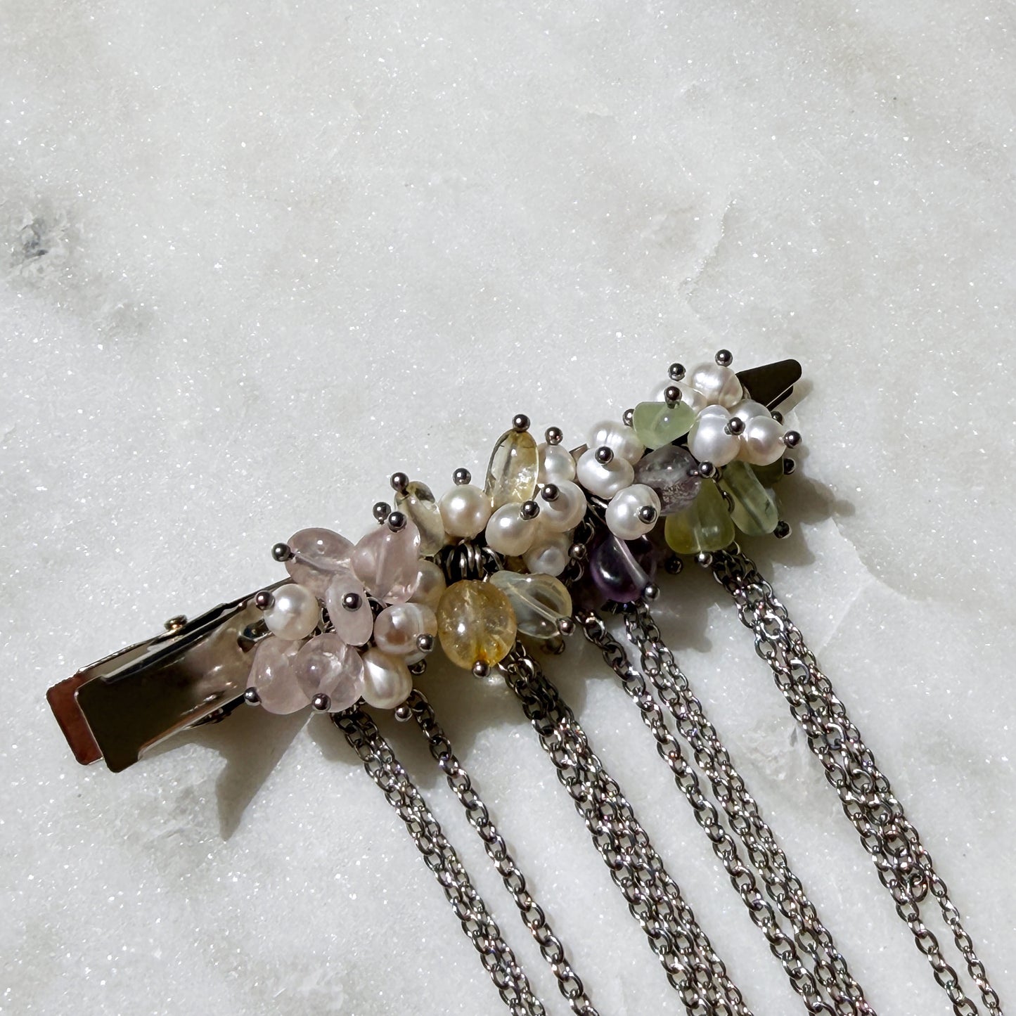 Celestial Cluster Fringe Barrette