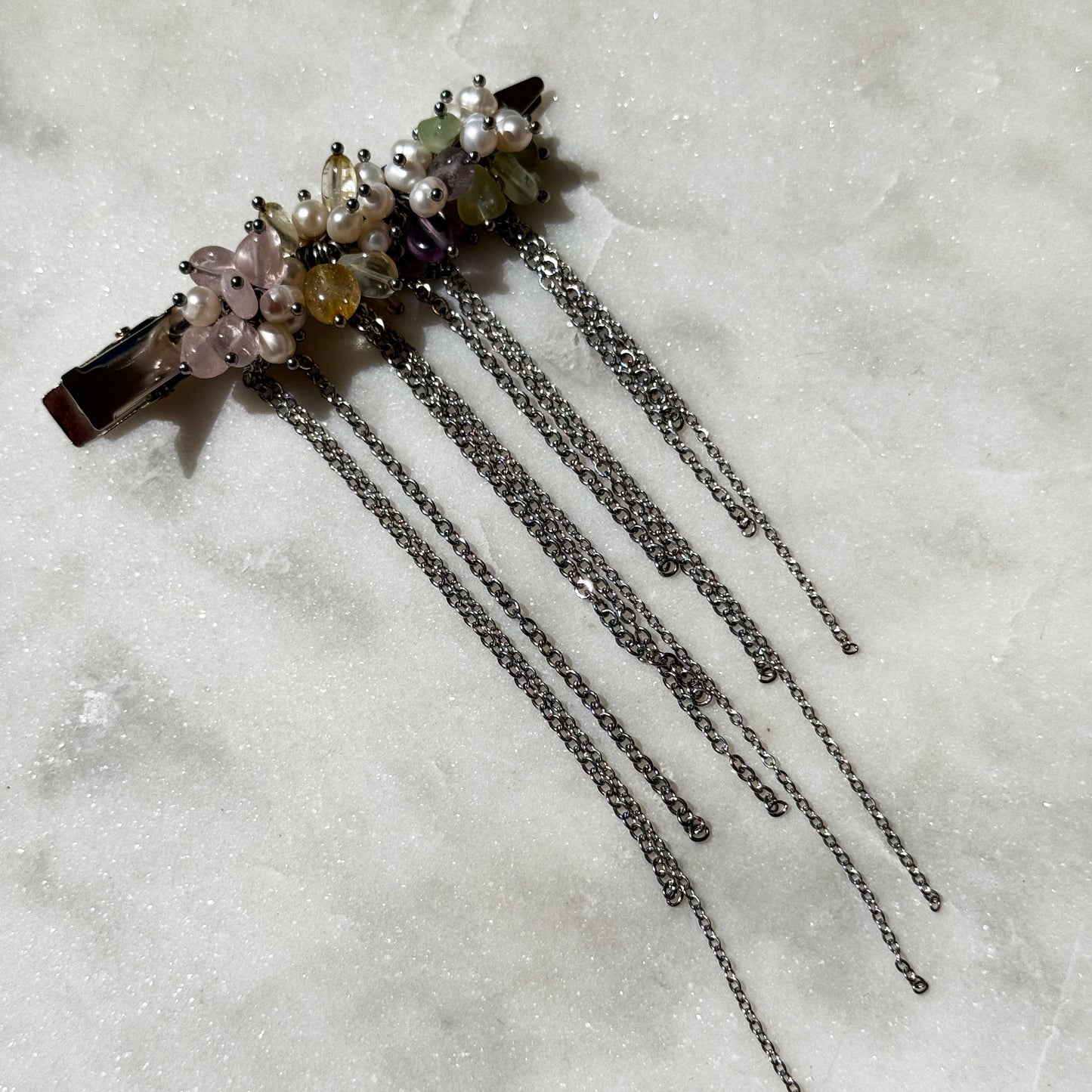 Celestial Cluster Fringe Barrette