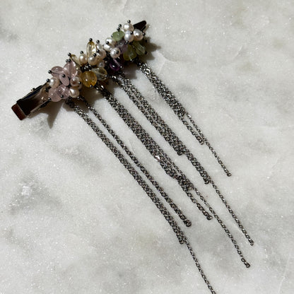 Celestial Cluster Fringe Barrette