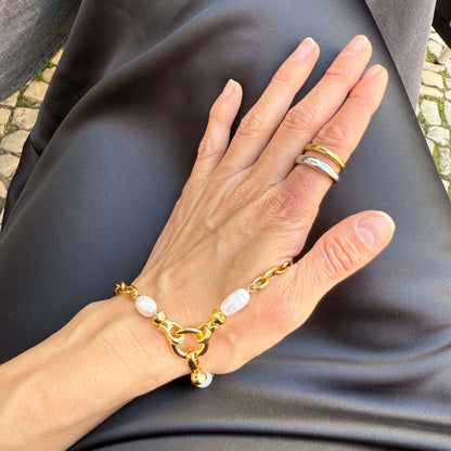 Celestial Pearl Bracelet