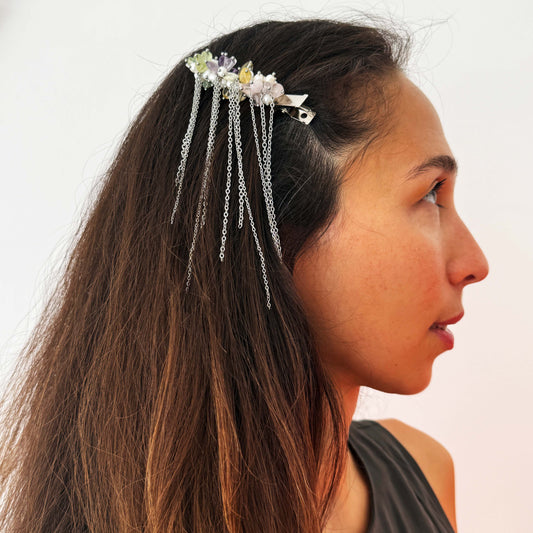 Celestial Cluster Fringe Barrette