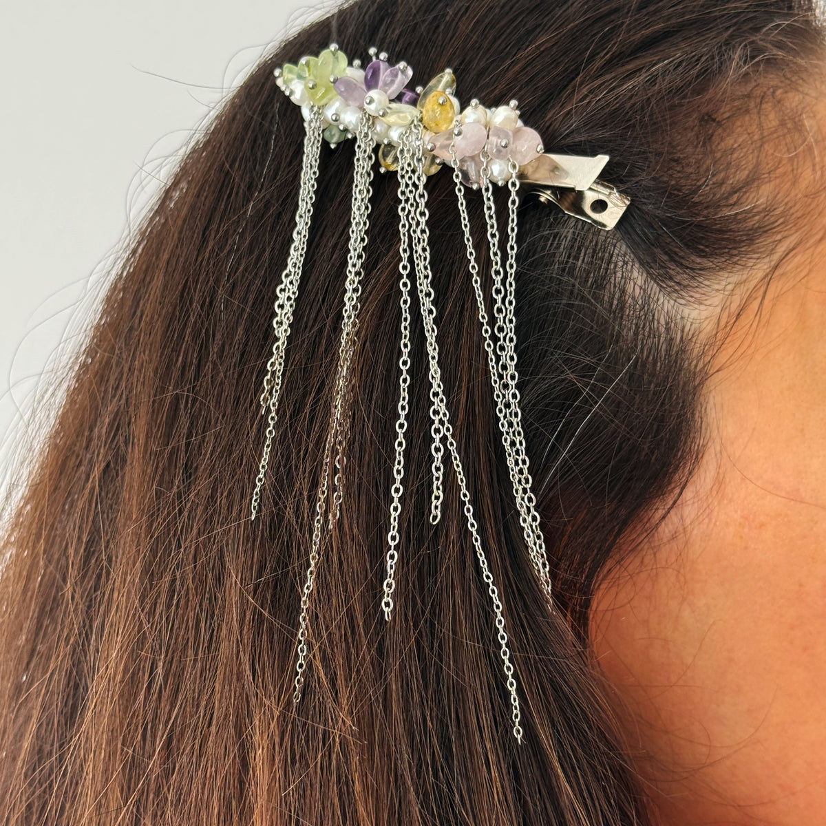 Celestial Cluster Fringe Barrette