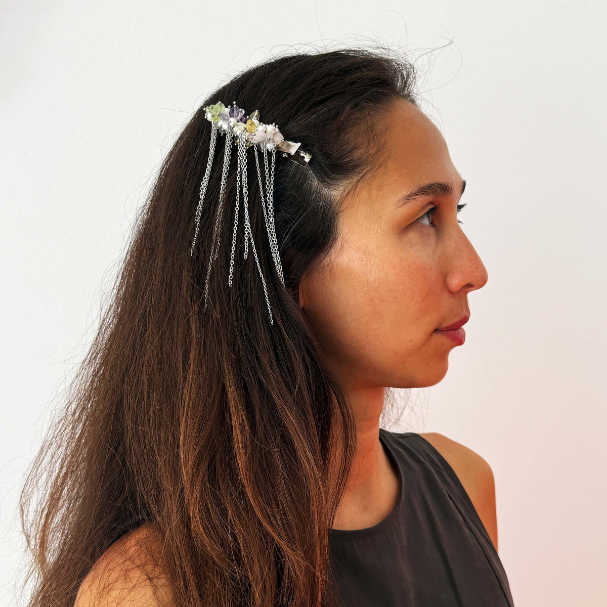 Celestial Cluster Fringe Barrette