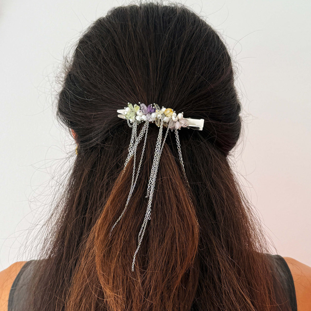 Celestial Cluster Fringe Barrette