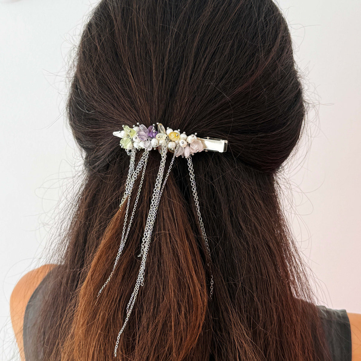Celestial Cluster Fringe Barrette