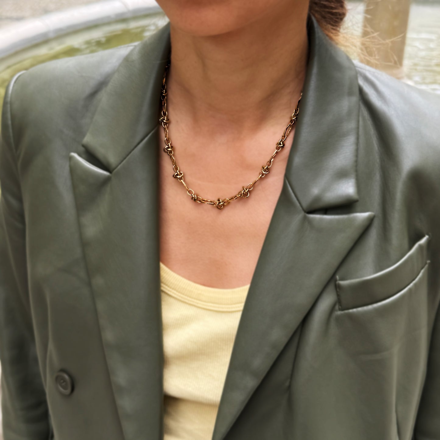 Chain With Large Silver Links