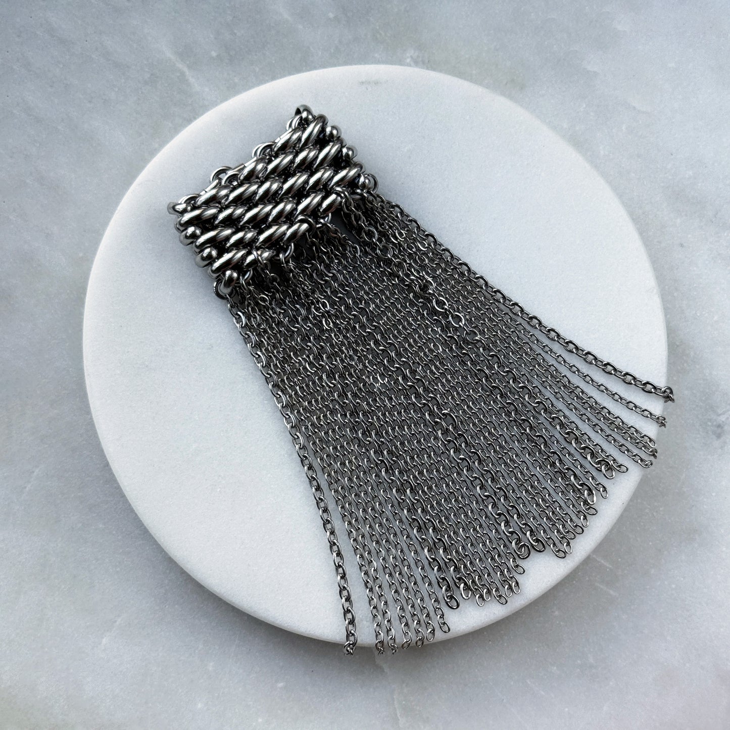 Chainmail Ring With Fringe