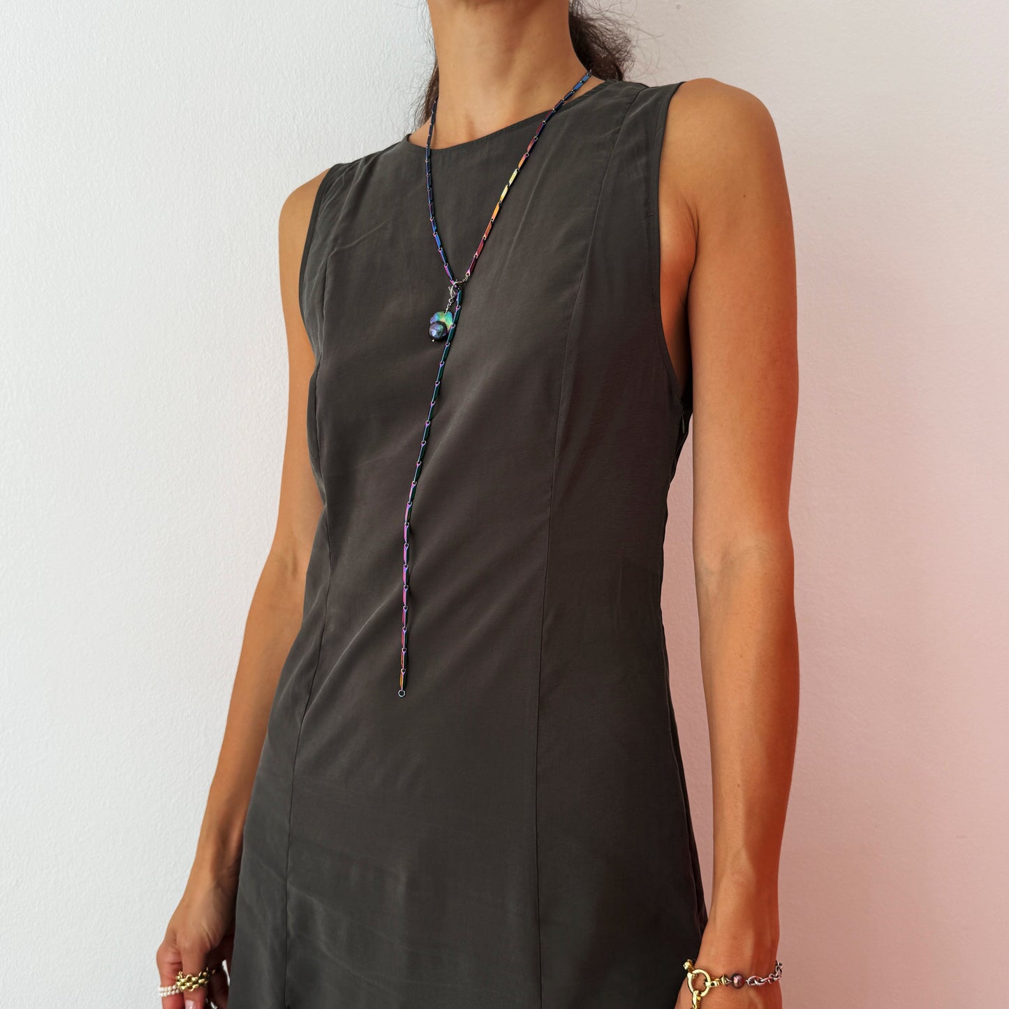 Chroma Shift Steel Necklace