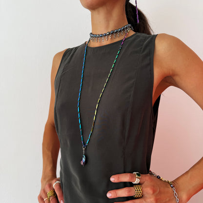 Chroma Shift Steel Necklace