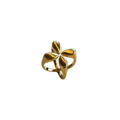 Gold Clover Ring
