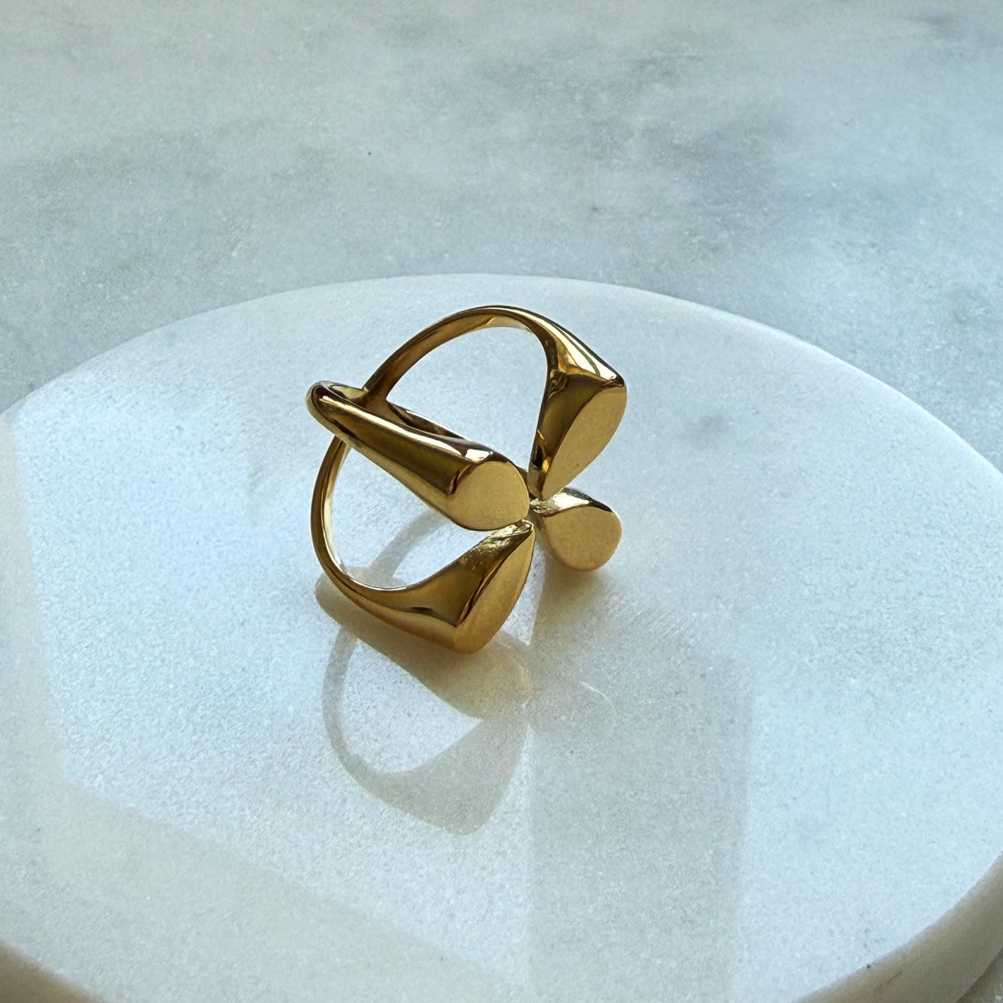 Gold Clover Ring