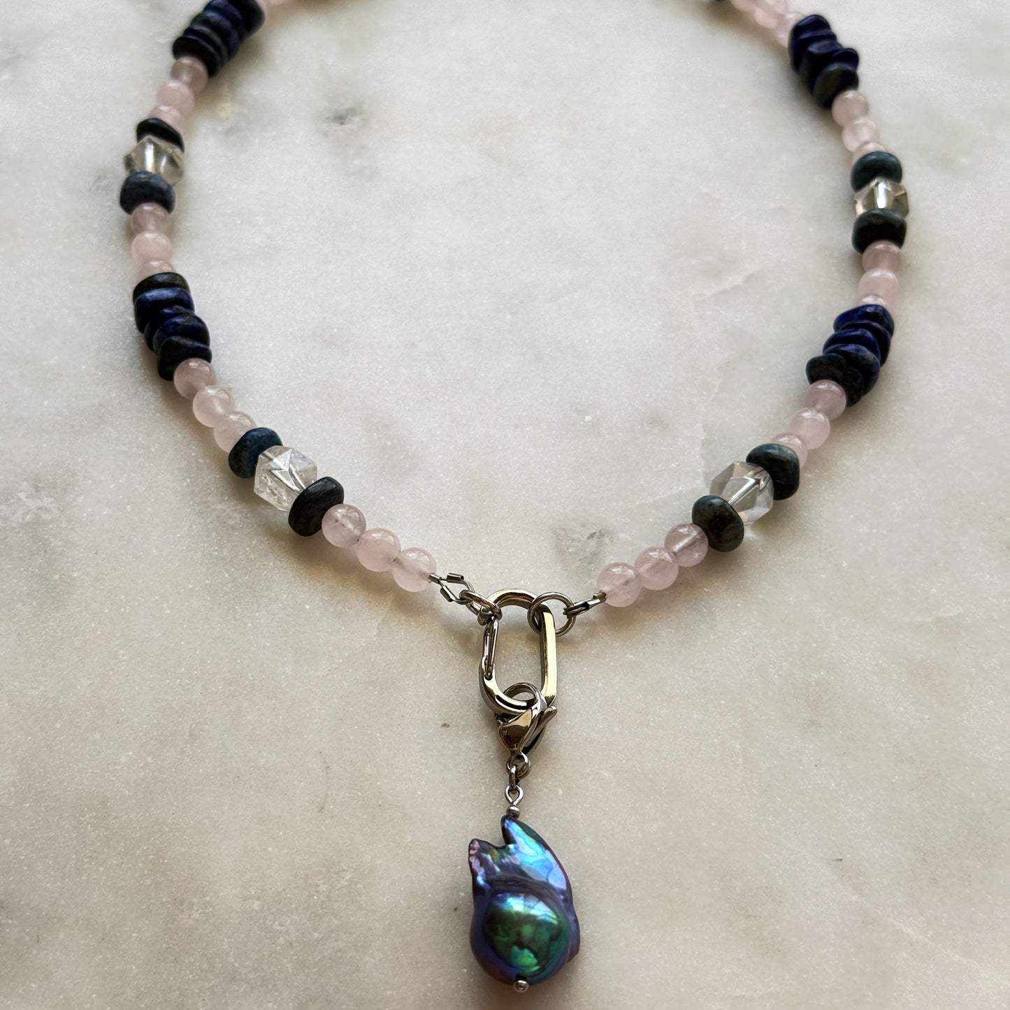 Color-Shifting Baroque Pearl Necklace