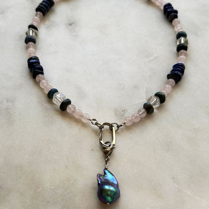 Color-Shifting Baroque Pearl Necklace