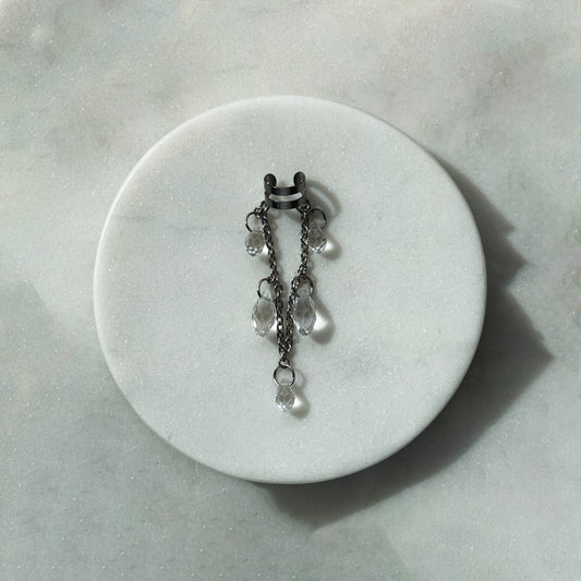 Crystal Drop Ear Cuff