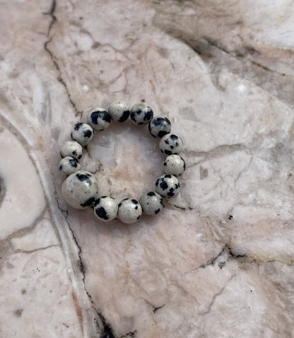 Dalmatian Jasper Ring