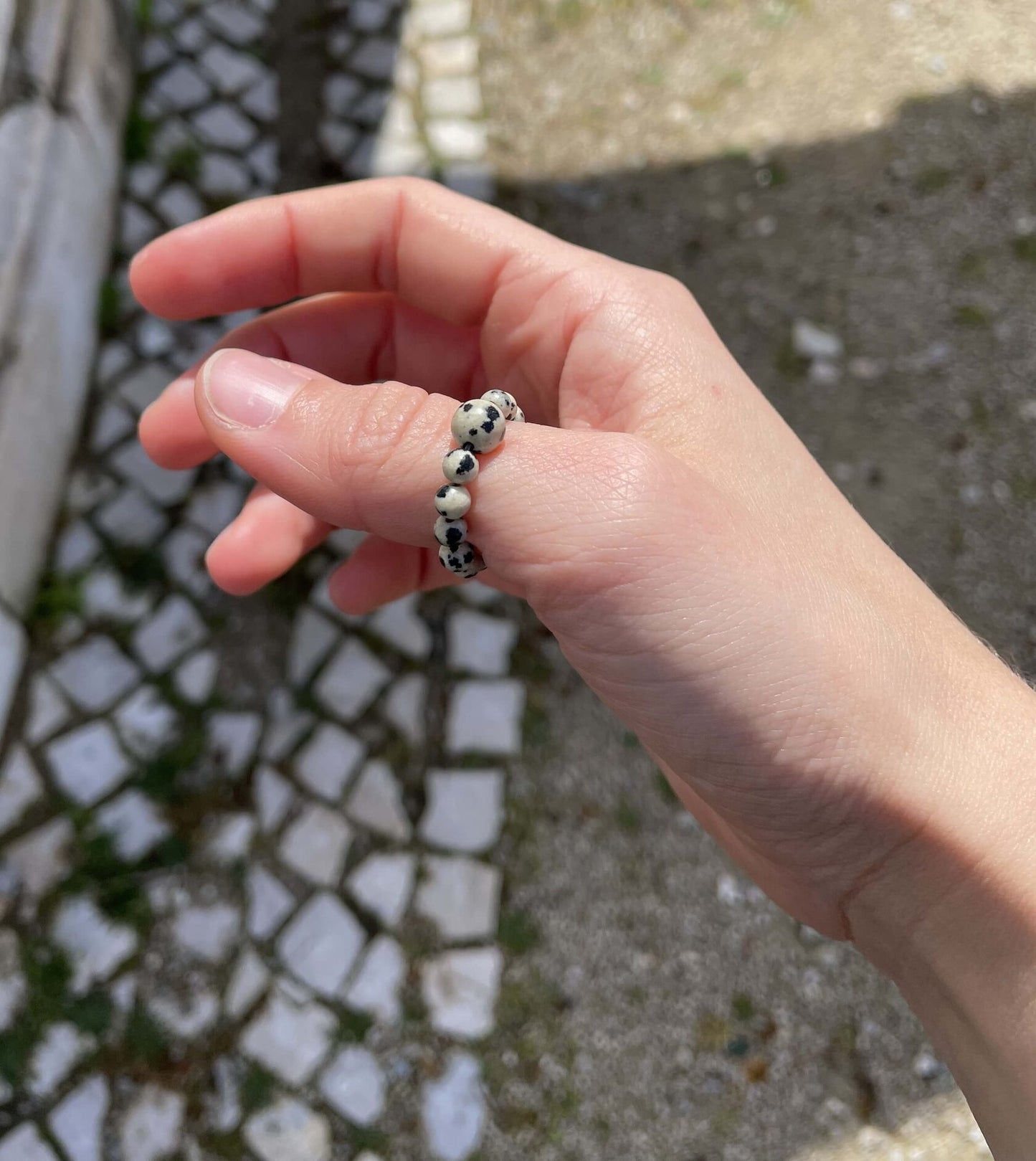 Dalmatian Jasper Ring