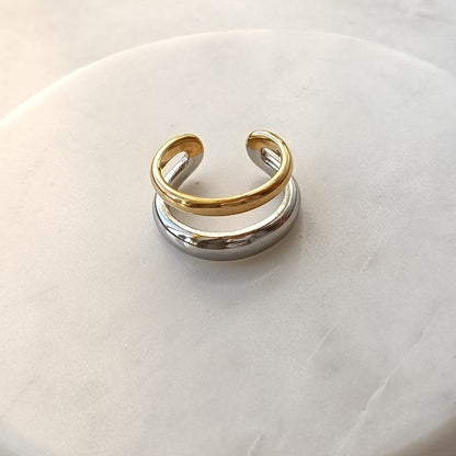 Dual Harmony Open Ring