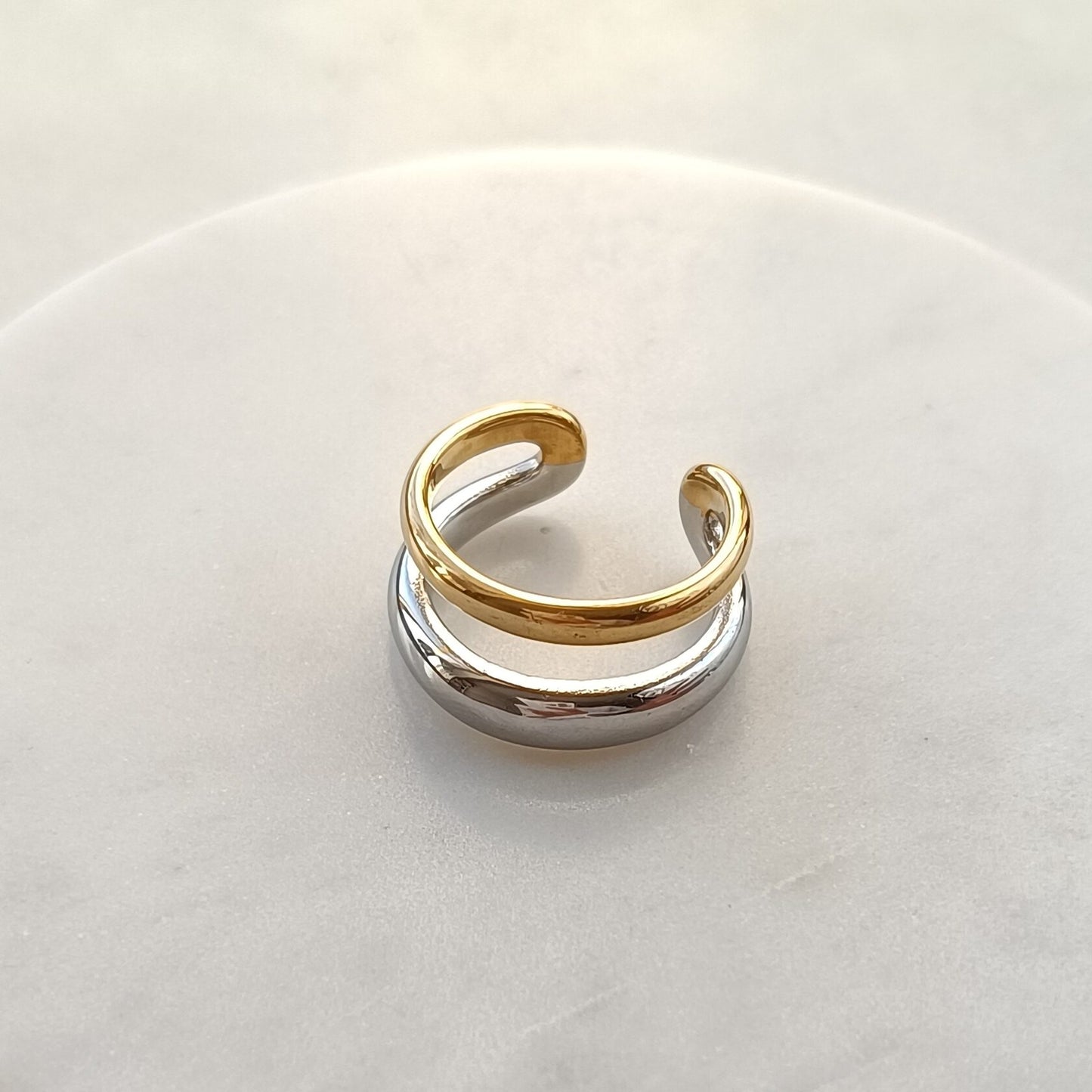 Dual Harmony Open Ring