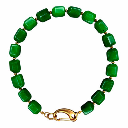 Earthly Elegance Statement Necklace with Gold