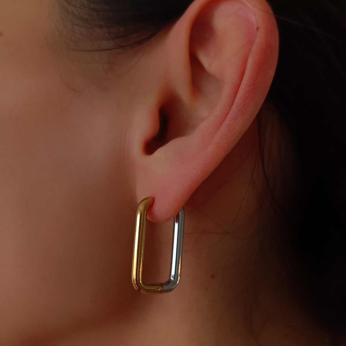 Geometric Duo Congo Earrings