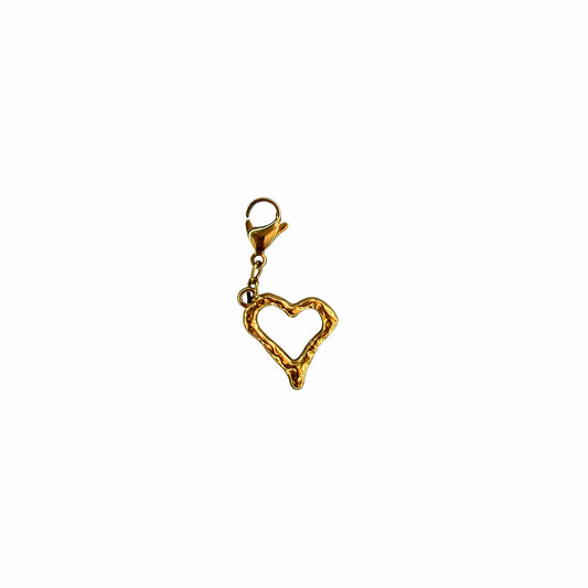 Golden Empty Heart Pendant