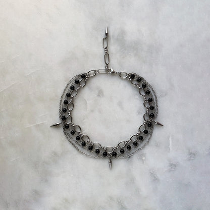 Gothic Black Agate Necklace