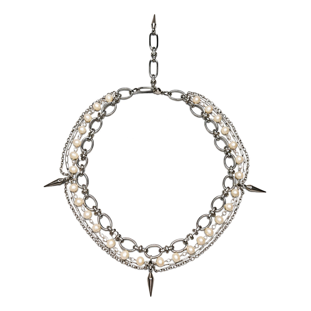 Gothic Necklace With Natural Pearl