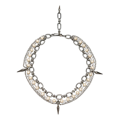 Gothic Necklace With Natural Pearl