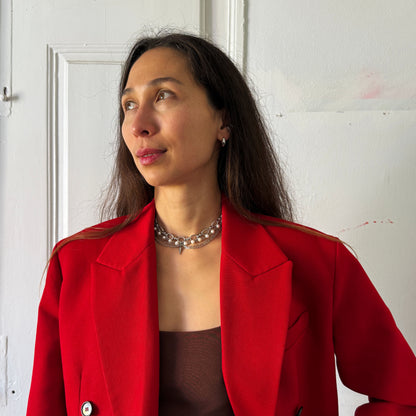 Gothic Necklace With Natural Pearl