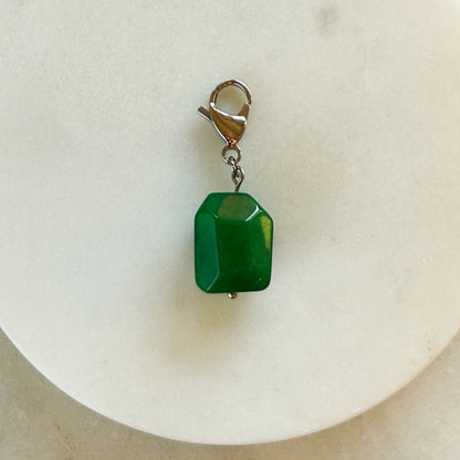 Green Faceted Gem Pendant