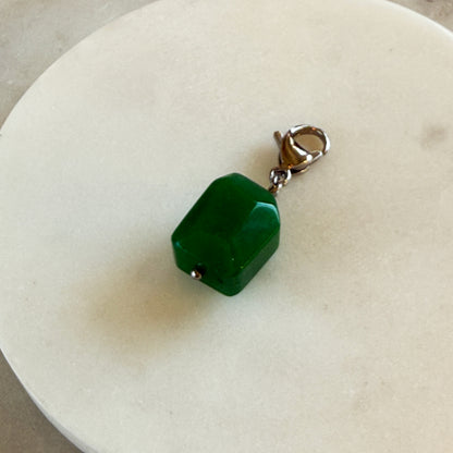 Green Faceted Gem Pendant