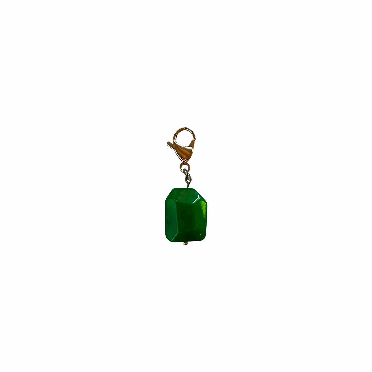 Green Faceted Gem Pendant