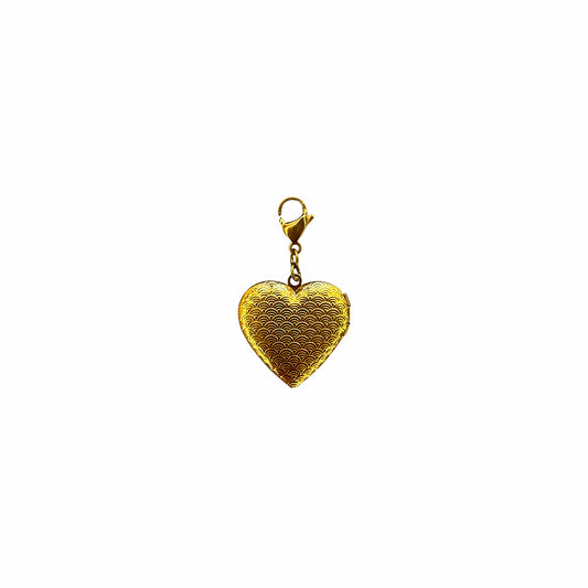 Heart-Shaped Locket Pendant Gold