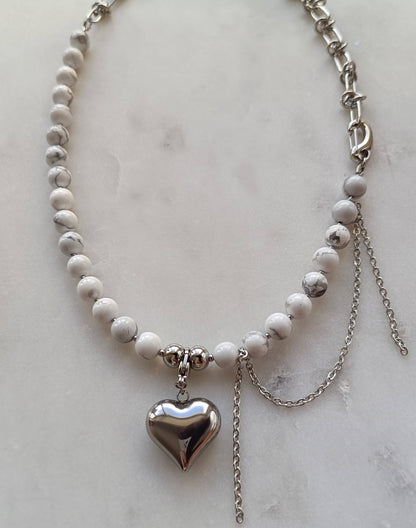 Heart of Magnesite Necklace