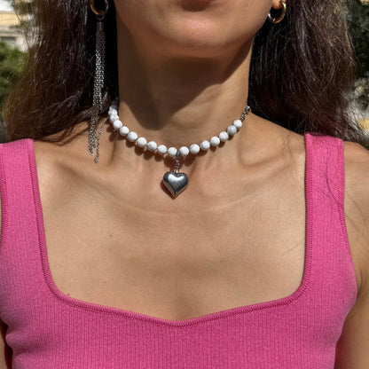 Heart of Magnesite Necklace