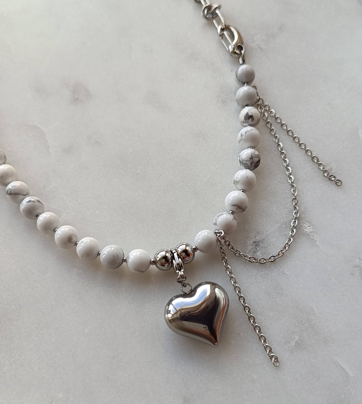 Heart of Magnesite Necklace