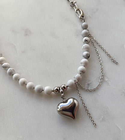Heart of Magnesite Necklace