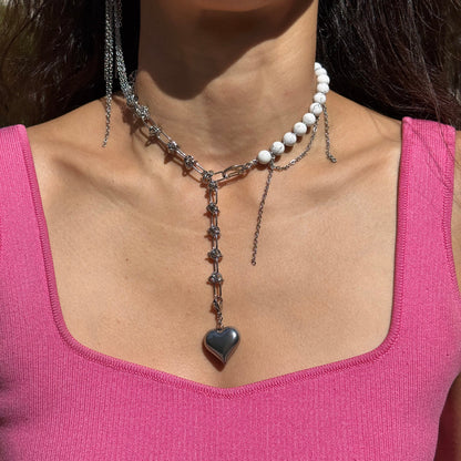 Heart of Magnesite Necklace