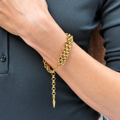 Large Gold Chain Bracelet