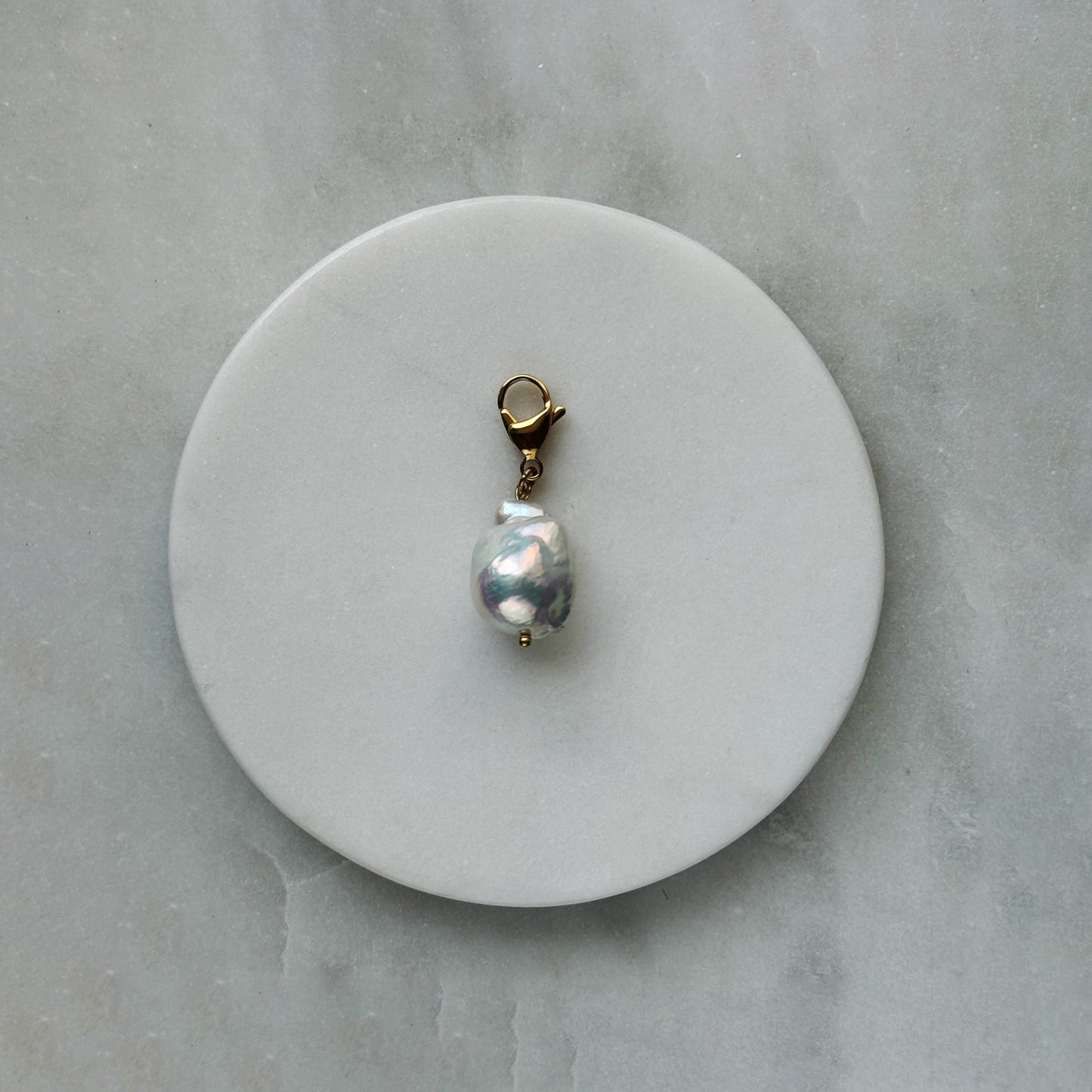 Large Pearl Gold Carabiner