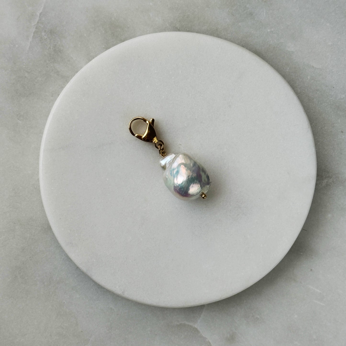 Large Pearl Gold Carabiner