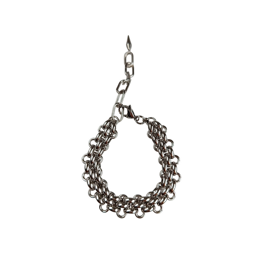 Large Silver Chain Bracelet