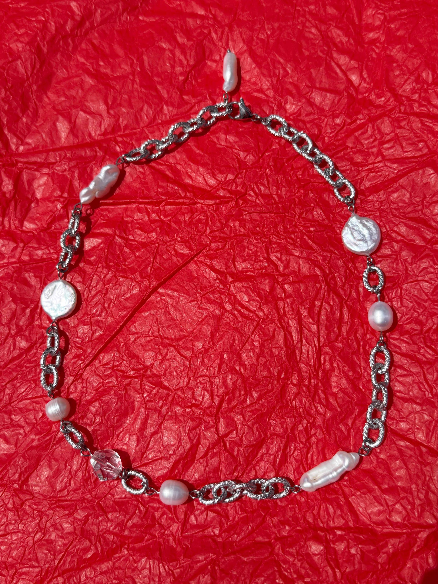 Lariat Silver Necklace