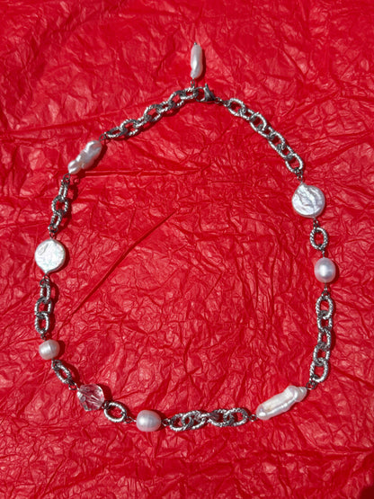 Lariat Silver Necklace