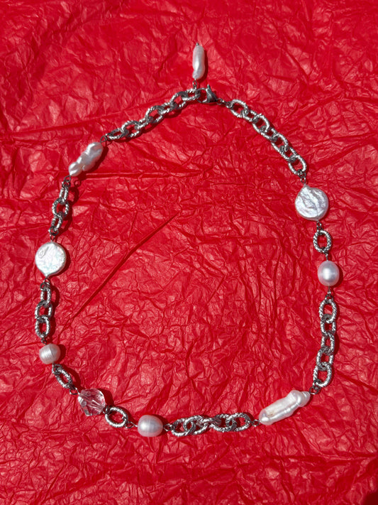 Lariat Silver Necklace