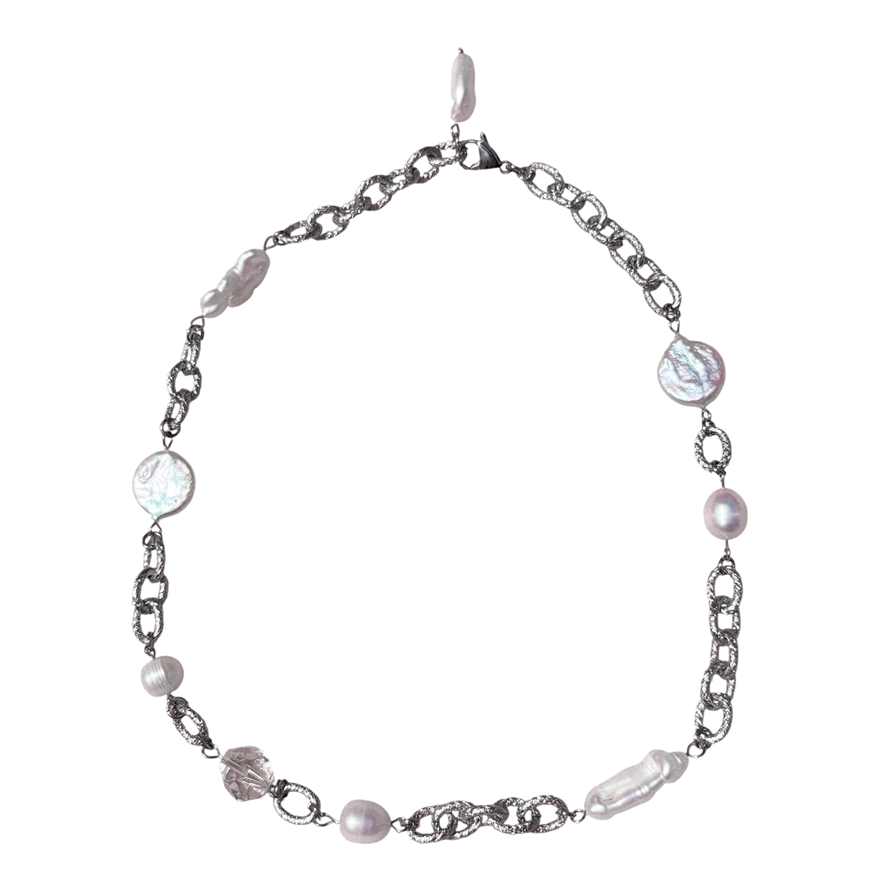 Lariat Silver Necklace
