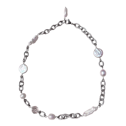 Lariat Silver Necklace