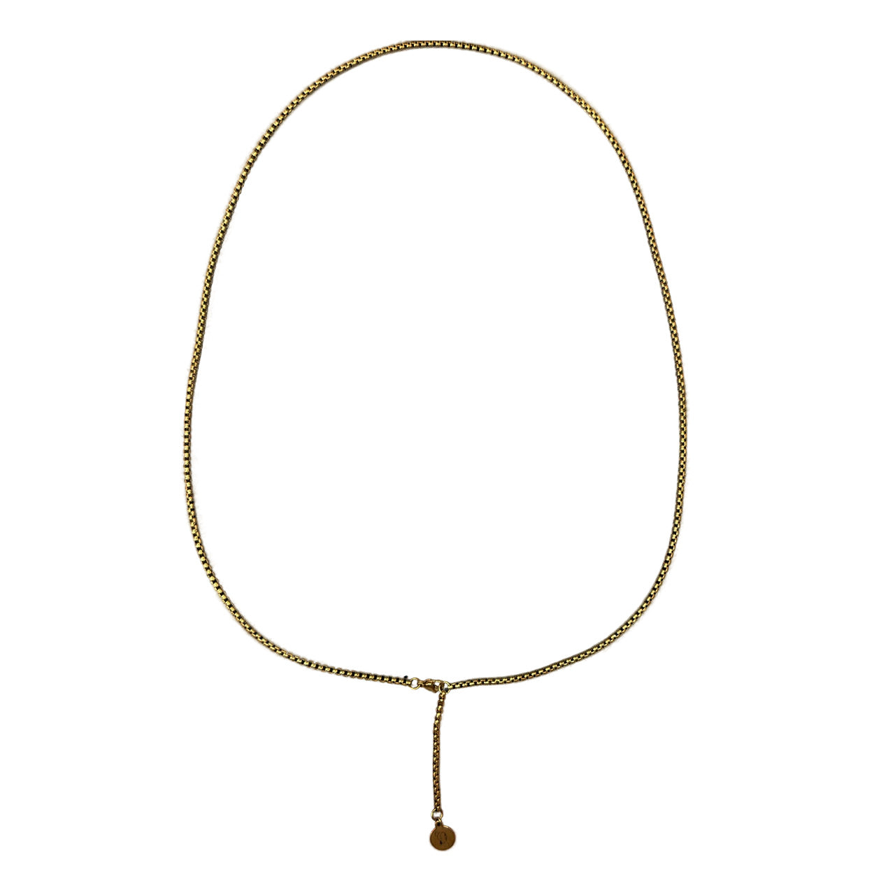 Silver Long Engraved Pendant Chain
